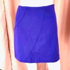 SIMPLY Vera pencil skirt.  Classy diagonal stitching in purple size sm